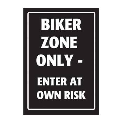 Cedule BIKE-IT BIKER ZONE ONLY SIG001 UNI