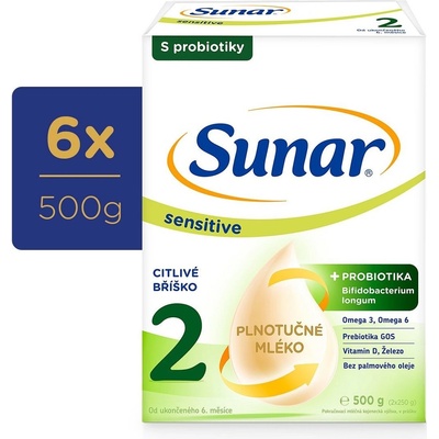 Sunar 2 Sensitive 6 x 500 g