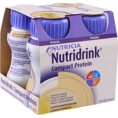 NUTRIDRINK COMPACT PROTEIN S PŘÍCHUTÍ VANILKOVOU POR SOL 4X125ML – Hledejceny.cz