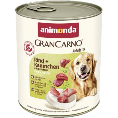 Animonda Gran Carno Original Adult Hovädzie a králik s bylinkami 800 g