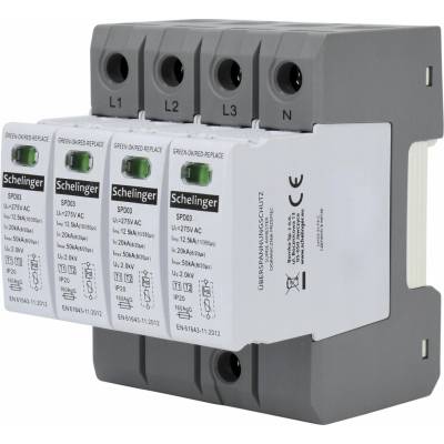 Bemko SCHELINGER Zvodič prepätia 4P 12,5 kA(10/350) TLAČ T1+T2 (B+C)