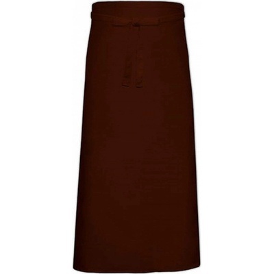 Link Kitchen Wear Francouzská keprová zástěra XXL 100 x 140 cm Hnědá, 100 x 140 cm X1140