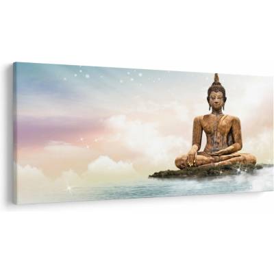 Obraz - Budha dozerajúci na zemi, jednodielne 200x100 cm