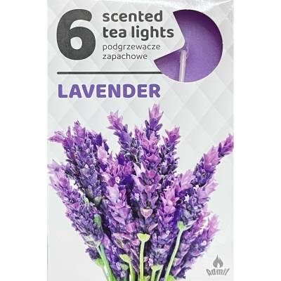 Admit Tea Lights Lavender 6 ks