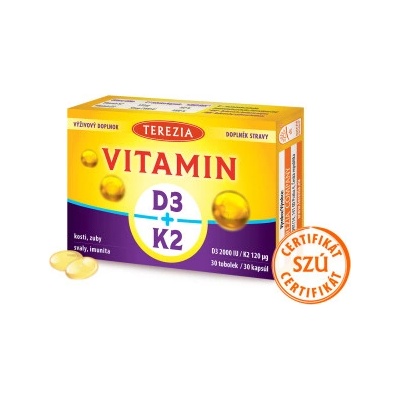 TEREZIA Vitamin D3 + K2 60 tobolek