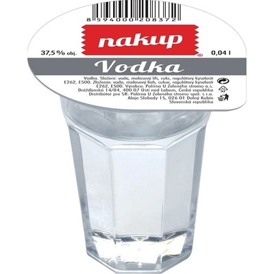 Nakup Vodka Panák 37,5% 0,04 l (holá láhev)