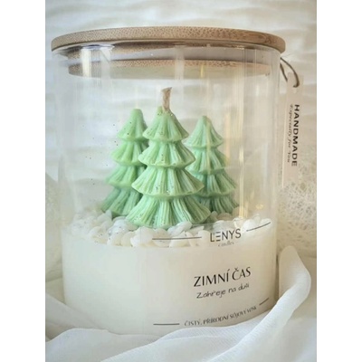 LENYS CANDLES Zimní čas Karamel a skořice 450 ml