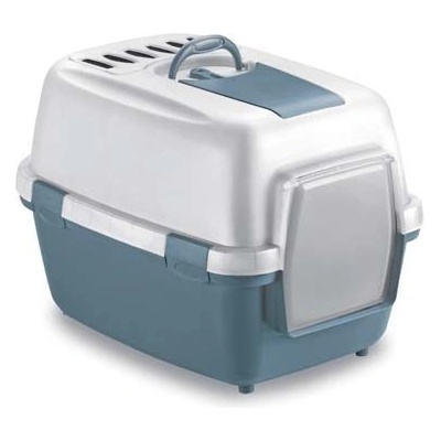 Stefanplast WivaCat Praktická krytá kočičí toaleta s filtrem a lopatkou 55 x 40 x 40 cm