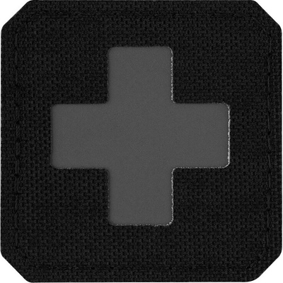 Nášivka M-Tac Medic Cross Laser Cut - čierna-sivá