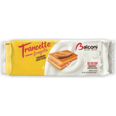 Balcony Trancetto piškóta s jogurtovo-jahodovou náplňou 10 x 28 g