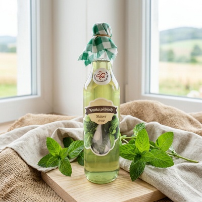 Kapka Přírody Mátový sirup 0,5 l