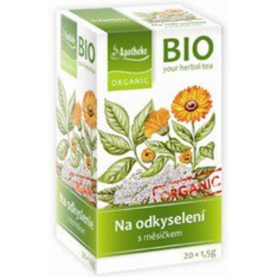 Apotheke Green BIO Na odkyselení čaj s měsíčkem 20 x 1,5 g