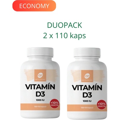 Dr. Fleming Vitamin D3 1000IU +10% gratis 2x 110 ks
