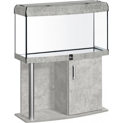 Diversa Comfort LED akvarijní set vypouklý hliník beton 112 l
