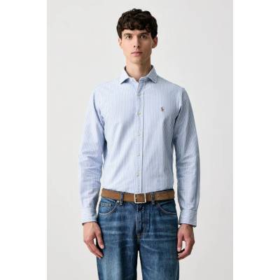 Polo Ralph Lauren pánska bavlnená košeľa 710P00525 modrá