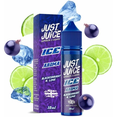 Příchuť Just Juice S&V: ICE Blackcurrant & Lime (Ledový černý rybíz & limetka) objem 10ml kolek U