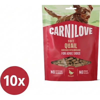 Carnilove Dog Soft Snack Quail enriched with Oregano 10 x 200 g