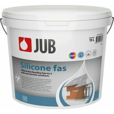 JUB SILICONE FAS - silikónová mikroarmová fasádna farba - biely - 15 l