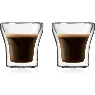 BODUM Dvoustěnná sklenice ASSAM extra malá 2 x 100 ml