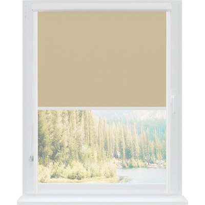 Dekodum Termoizolační roleta v bílé kazetě Tan Silver 140 x 150 cm