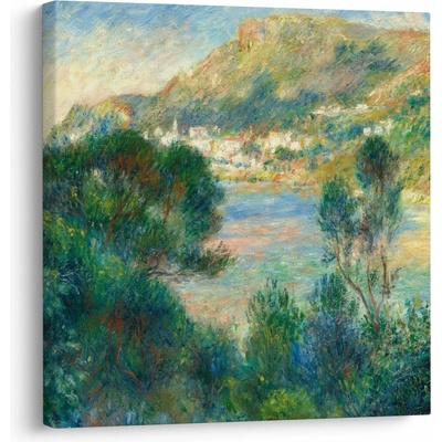 Obraz - Auguste Renoir, View of Monte Carlo from Cap Martin, reprodukcia, jednodielne 30x30 cm