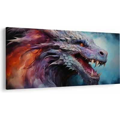 Obraz - Ilustrácia draka, jednodielne 200x100 cm