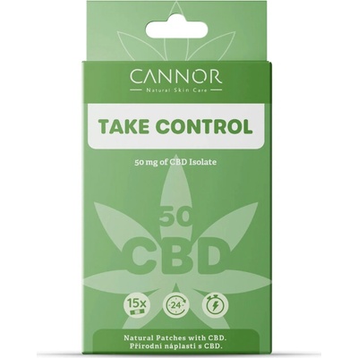 Cannor Přírodní náplasti na bolest CBD 50 mg 15 ks