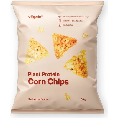 Vilgain Kukuričné proteínové chipsy BIO BBQ Multipack 12 ks x 60 g