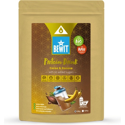 BEWIT Proteinový nápoj BIO 1200 g