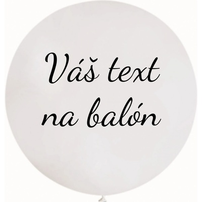Svet balonku Balón s textom Biely 80 cm