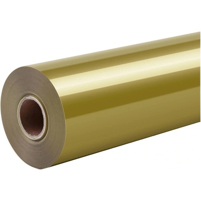 HTVRONT Lesklá samolepiaca fólia, 30,5 cm × 180 cm (zlatá)
