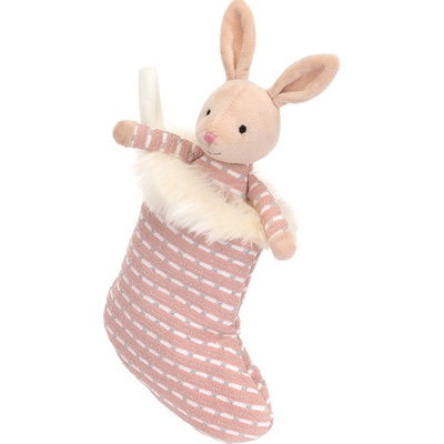 Jellycat Zajíček Shimmer v punčošce 20 cm