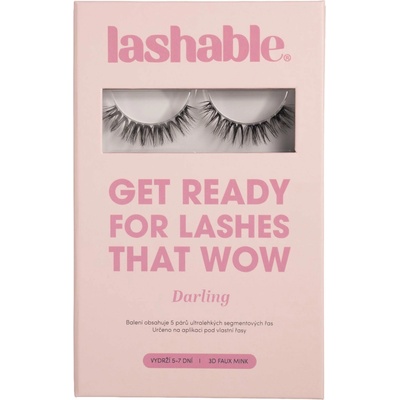 Lashable umělé nalepovací řasy Darling 7-13mm 5 párů – Hledejceny.cz