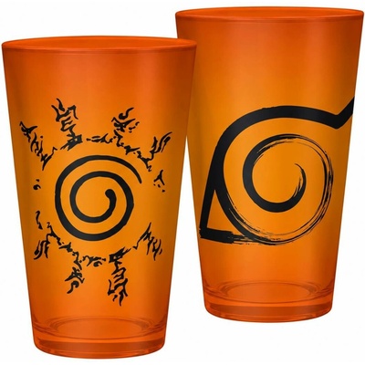 ABYstyle Pohár Naruto Shippuden Konoha & Seal 400 ml