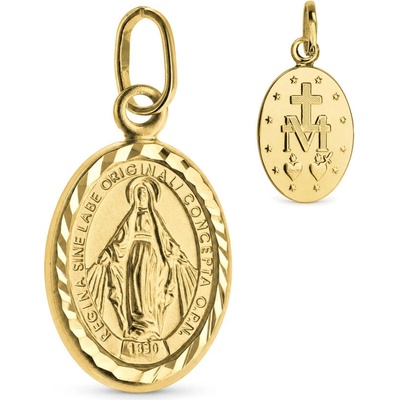 Argento Zlatý prívesok Zázračná medaila 8A166