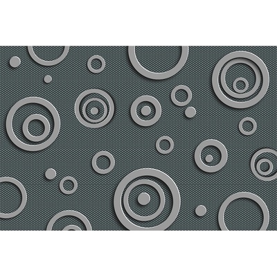 Dimex MS-5-0302 vliesová fototapeta na zeď 3D Kovové kruhy rozměry 375 x 250 cm
