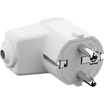 Bachmann 960.202 úhlová zástrčka SchuKo plast 250 V biela IP20