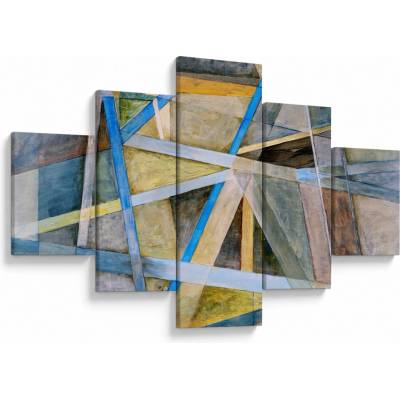 Obraz - Abstrakcia, päťdielne 125x70 cm
