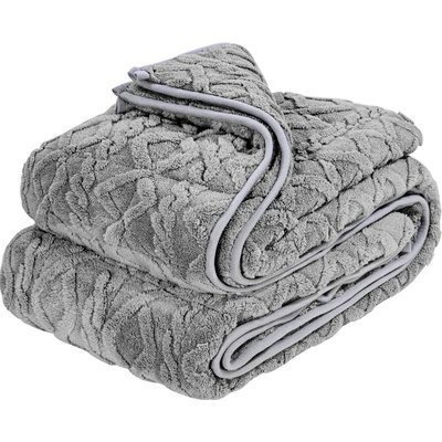 SucceBuy Záťažová deka 9KG 152,2 Polar Fleece Sherpa sivá 4x203