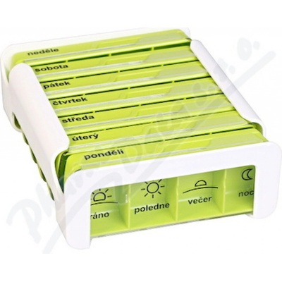 Anabox Dávkovač na léky - zelený 7 dní COMPACT