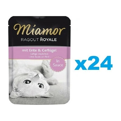 Miamor Ragout Royale kačica s kuracím mäsom v omáčke 24x100 g