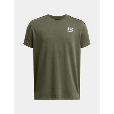 Under Armour Boys' T-shirt UA B Icon Taped SS Boys kaki