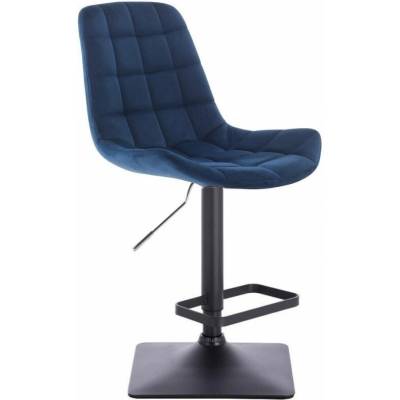 LuxuryForm Design Paris Velur na čiernej hranatej podstave / modrá