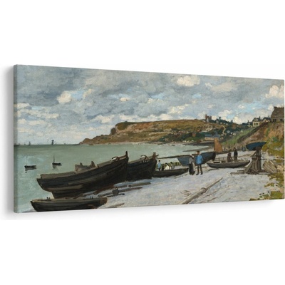 Obraz - Claude Monet, Sainte Adresse, reprodukcia, jednodielne 250x125 cm
