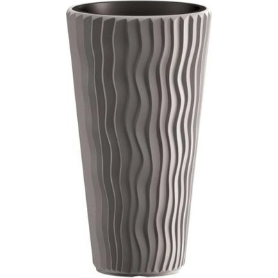 TMX Květináč s vkladem SANDY SLIM šedý kámen 30 cm