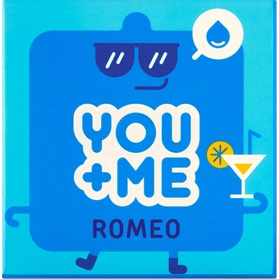 You Me ROMEO kondomy z přírodního kaučukového latexu se zvýšenou dávkou lubrikace 3 ks