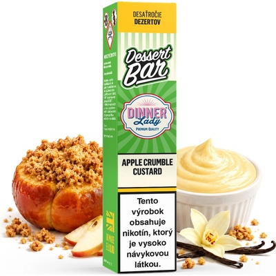 Dinner Lady Dessert Bar SALT Apple Crumble Custard 10 ml 10 mg