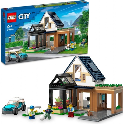 LEGO® City 60398 Rodinný dům a elektromobil