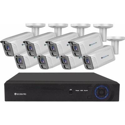Securia Pro IP 8 kamerový systém NVR8CHV6S W