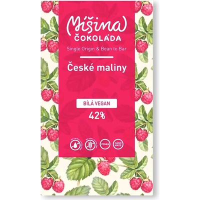 Míšina 42% Bílá Vegan maliny 50 g
